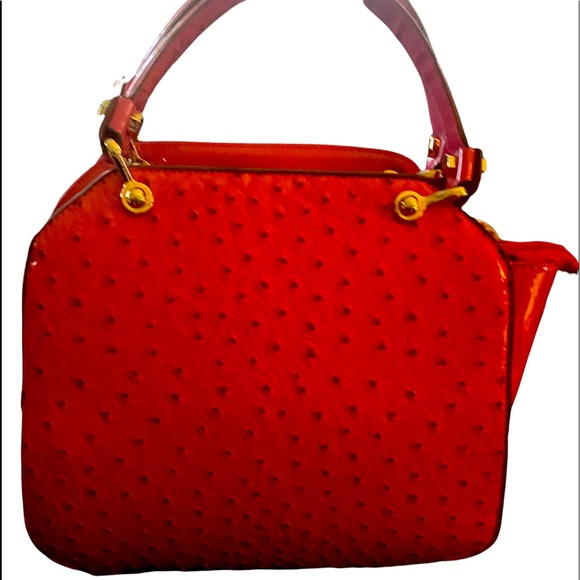 New Handbag Faux Ostrich - Picture 3 of 3